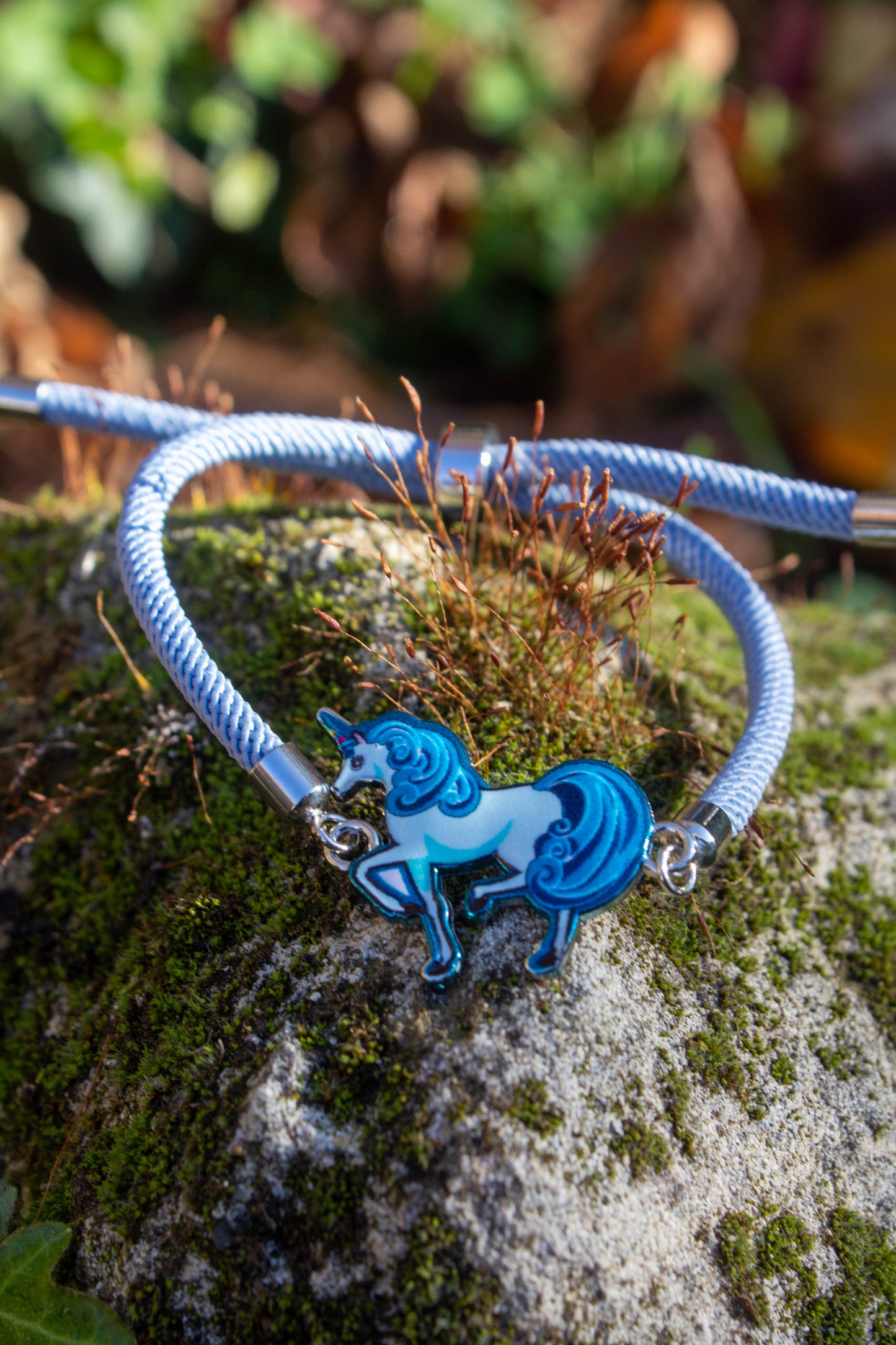 unikornis, kék, csúszócsomó