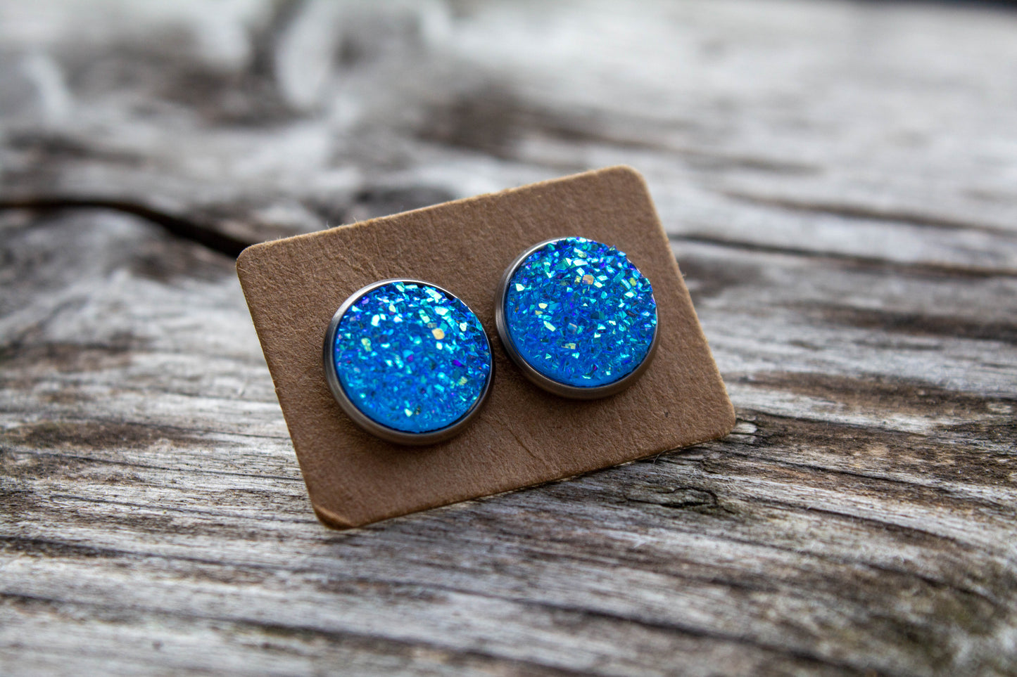 cabochon, kaboson, kaboshon, caboshon fülbevaló, fülbevaló, kézzel készült, kiegészítő, divat, kék