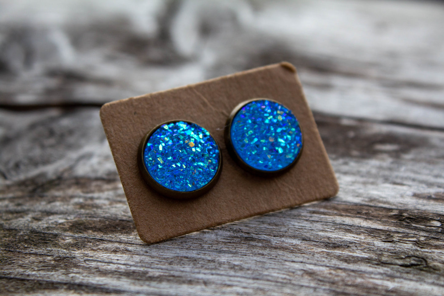 cabochon, kaboson, kaboshon, caboshon fülbevaló, fülbevaló, kézzel készült, kiegészítő, divat, kék