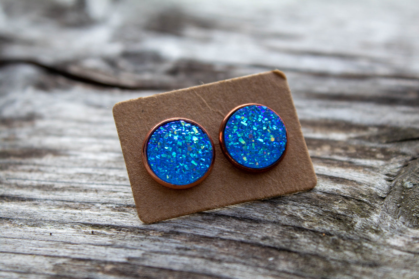 cabochon, kaboson, kaboshon, caboshon fülbevaló, fülbevaló, kézzel készült, kiegészítő, divat, kék
