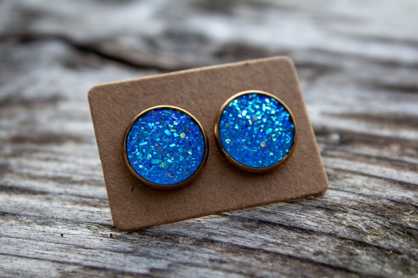 cabochon, kaboson, kaboshon, caboshon fülbevaló, fülbevaló, kézzel készült, kiegészítő, divat, kék