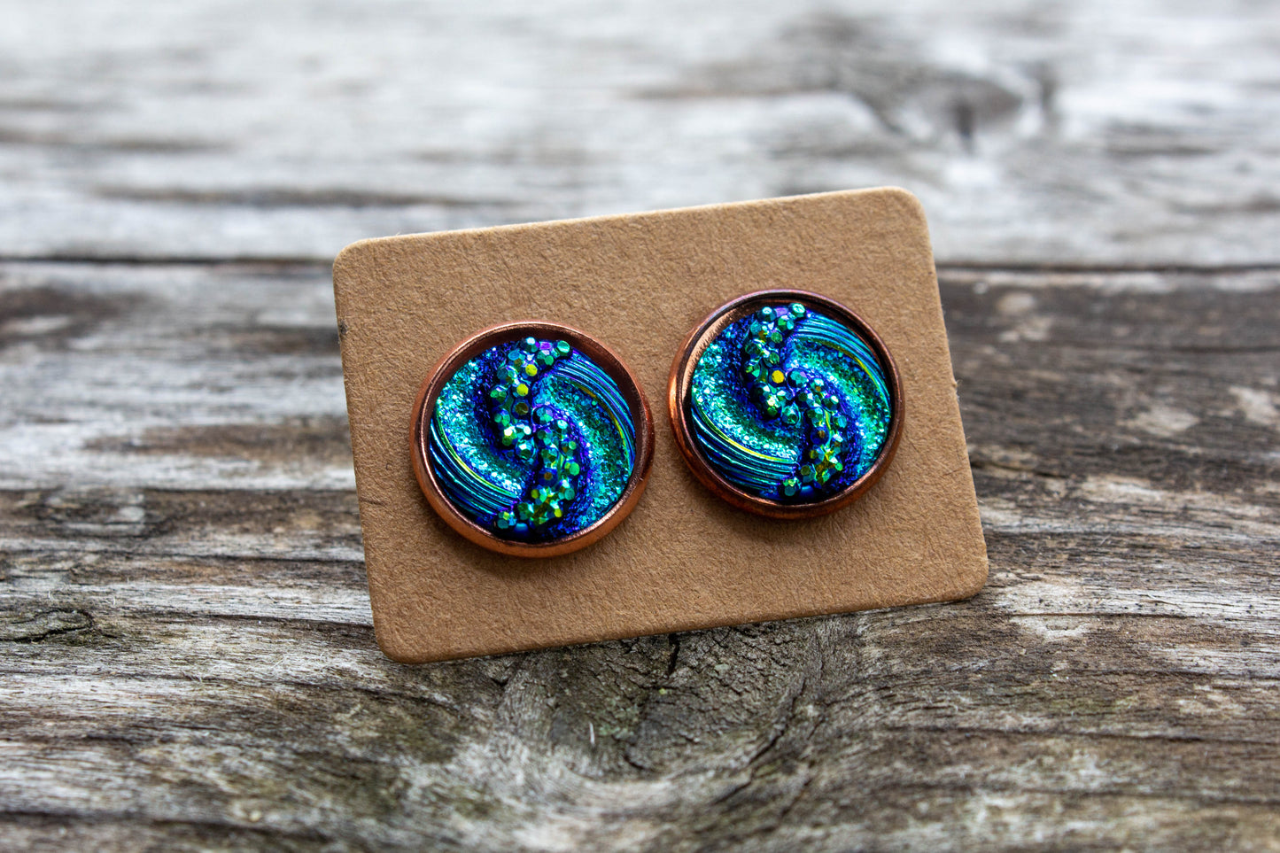 cabochon, kaboson, kaboshon, caboson, fülbevaló, ezüst színű, rosegold, kézműves