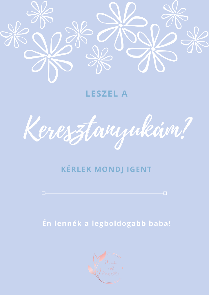 leszel a keresztanyukám?, kézműves, keresztanya, kézműves ékszer, kézzel készült, vásárolj hazait, Mónika Lilla Kincsestára, kísérő kártya