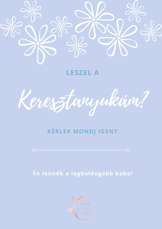 leszel a keresztanyukám?, kézműves, keresztanya, kézműves ékszer, kézzel készült, vásárolj hazait, Mónika Lilla Kincsestára, kísérő kártya